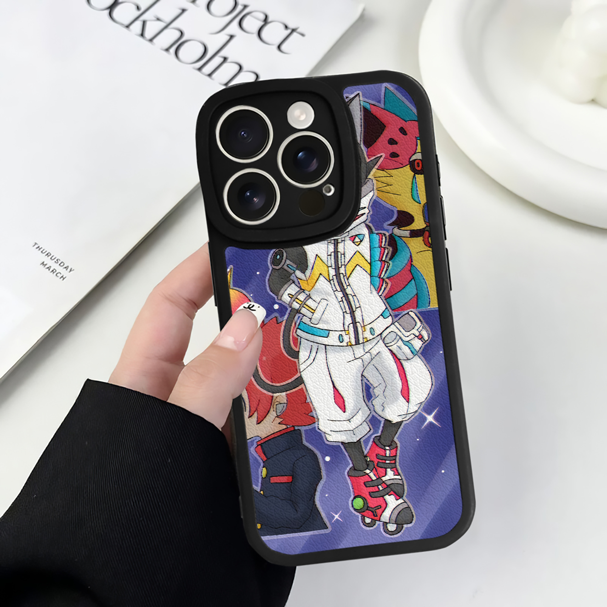 （画像用） 妖怪ウォッチ Yo-kai Watch 【iPhone 16シリーズ対応】シリコンスマホケース（レザー調） 材質：シリコン